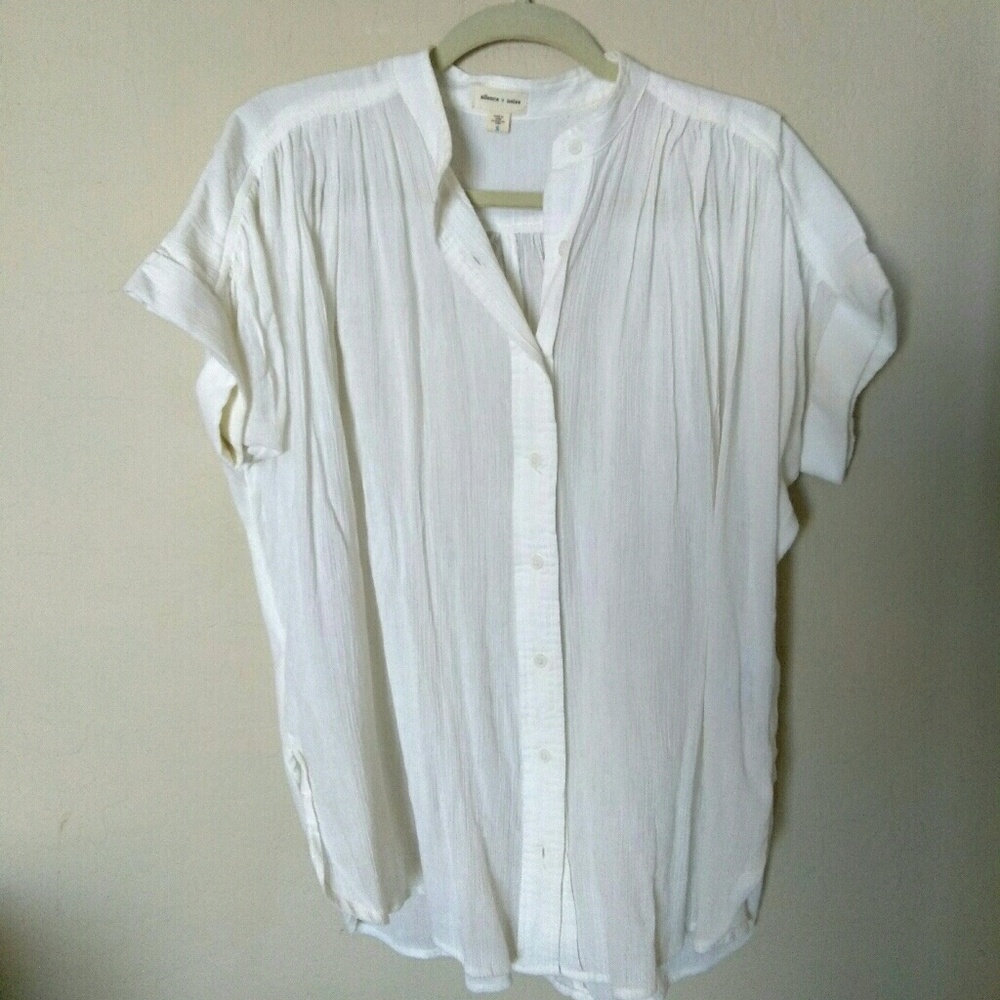 Flowy button down top